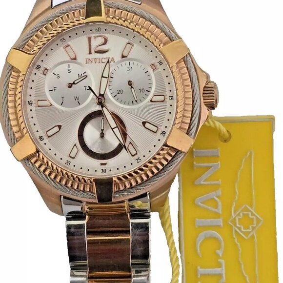 $795 MSRP- Invicta Bolt Quartz Silver Dial Two-tone Ladies Watch main image 4